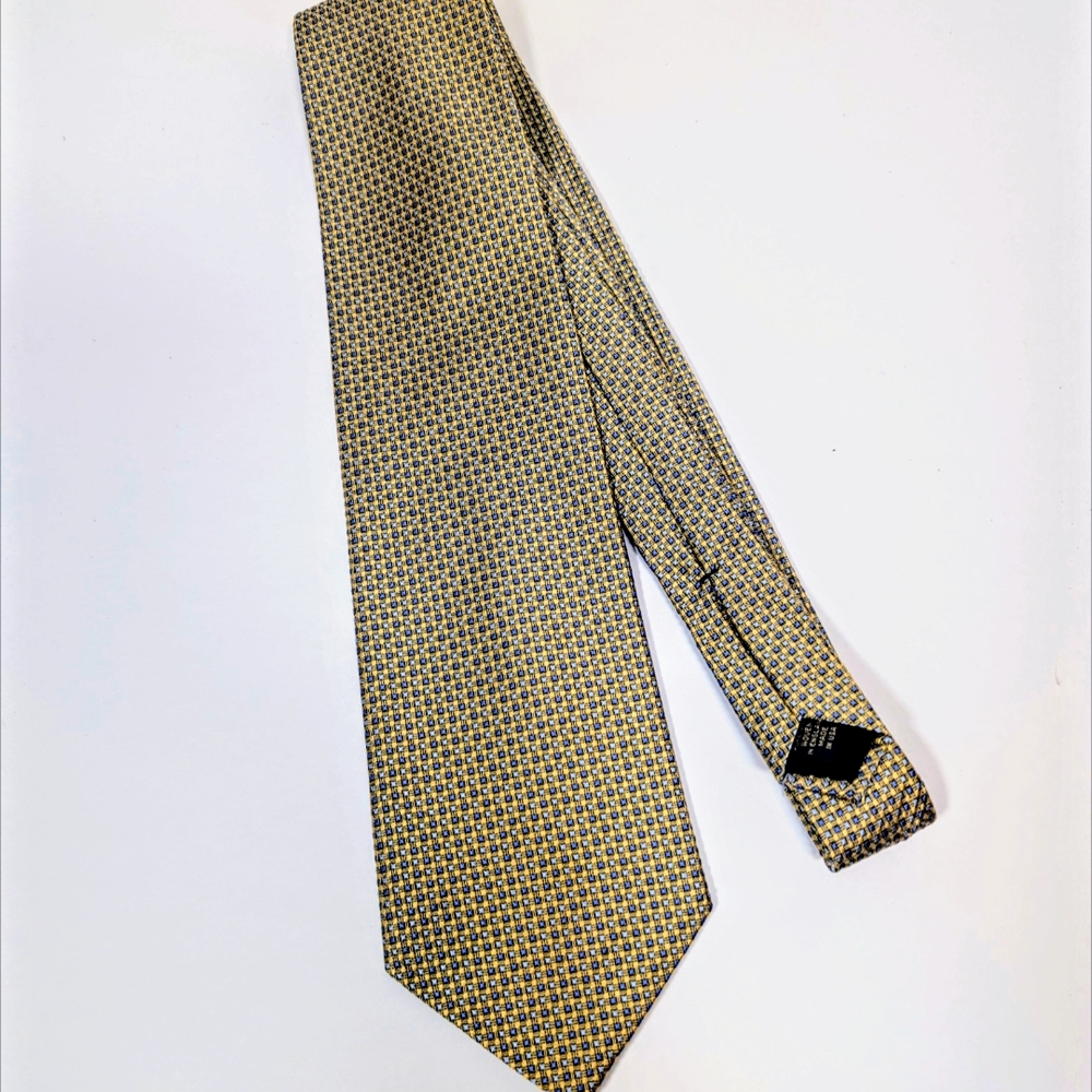 Elegant Gold Patterned Men's Tie